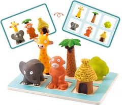 Djeco gioco educativo Eduludo Spacio - Gioco di logica in legno FSC per bambini