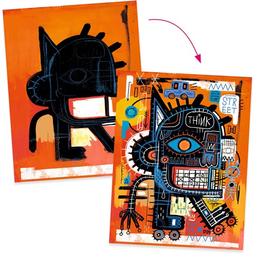 Djeco puzzle artistico Brooklyn - Basquiat per bambini-2
