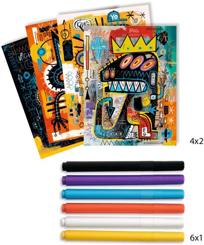 Djeco puzzle artistico Brooklyn - Basquiat per bambini-3