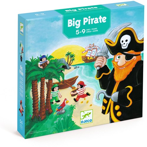 Djeco gioco da tavolo Big Pirate - gioco strategico bambini FSC MIX-2