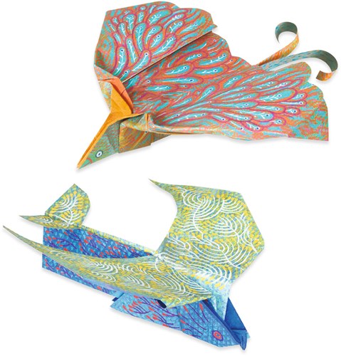 Djeco set origami uccelli FSC MIX giocattolo creativo