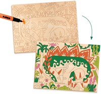 Djeco set creativo Dino world - kit di colorazione per bambini-2