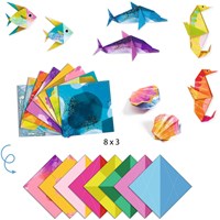 Djeco origami animali marini - kit creativo per bambini carta FSC-2