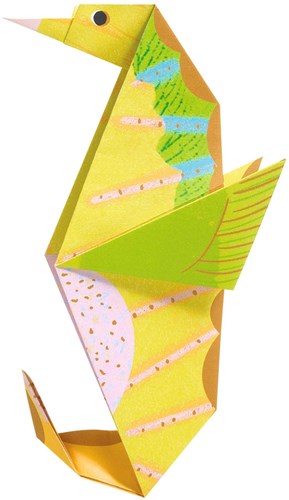 Djeco origami animali marini - kit creativo per bambini carta FSC-3