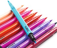 Djeco colori pennarelli 10 pezzi - Brush Pens Sweet colori pastello