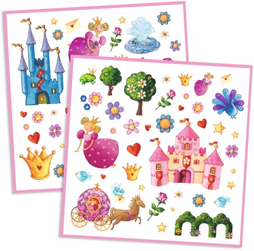 Djeco stickers Princess Marguerite - 160 pezzi carta FSC
