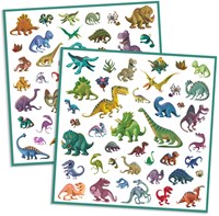 Djeco stickers dinosauri - 160 pezzi carta FSC