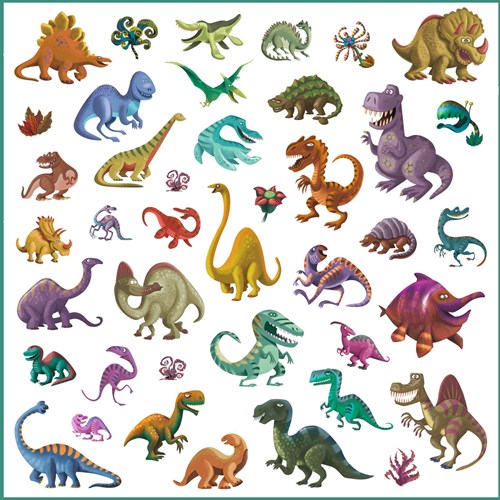 Djeco stickers dinosauri - 160 pezzi carta FSC-3