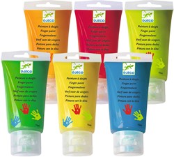 Djeco colori a dita set 6 tubetti per bambini