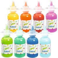 Djeco set di tempere 8 colori - pittura creativa per bambini
