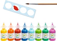 Djeco set di tempere 8 colori - pittura creativa per bambini-2