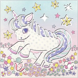 Djeco stencil Kawaïland - set creativo per disegnare per bambini