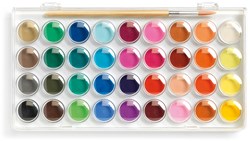 Djeco tavolozza colori 36 color cakes - tempere per bambini