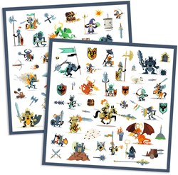 Djeco stickers Knights - set di adesivi cavalieri per bambini