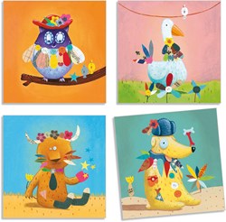 Djeco stickers Create Animals - FSC MIX set creativo per bambini