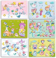Djeco set creativa colorare e forme per bambine FSC MIX