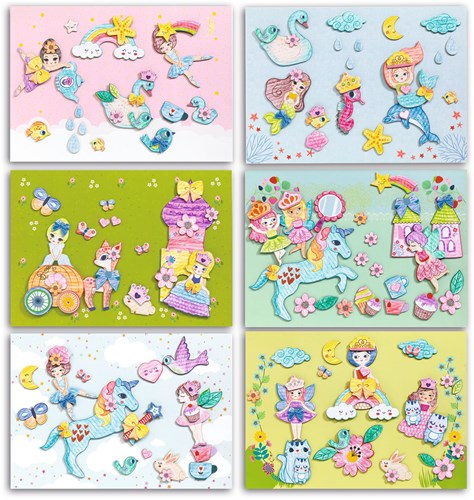 Djeco set creativa colorare e forme per bambine FSC MIX