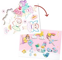 Djeco set creativa colorare e forme per bambine FSC MIX-2