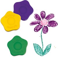 Djeco colori 12 Flower Crayons ergonomici per bambini piccoli