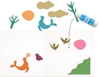 Djeco set creativa - Piccoli fogli di carta colori FSC MIX per bambini-3