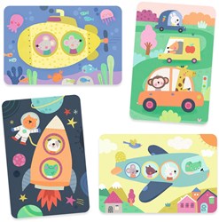 Djeco libro da colorare In viaggio - magico libro ad acqua per bambini piccoli