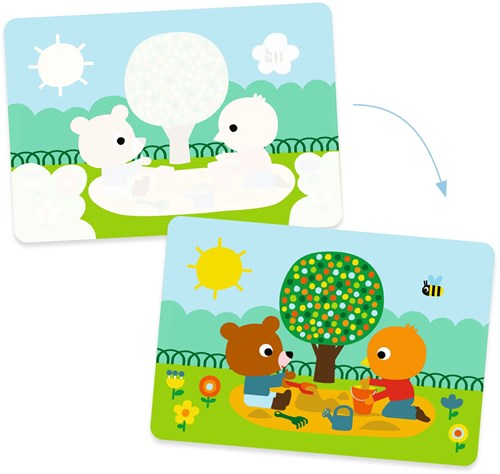 Djeco pagine da colorare per i più piccoli Al parco - libro magico da colorare con acqua-2
