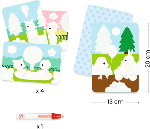 Djeco pagine da colorare per i più piccoli Al parco - libro magico da colorare con acqua-3