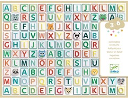 Djeco LES PETITS CADEAUX DES PETITS - STICKERS  Gommettes alphabet - FSC MIX