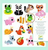 Djeco adesivi animali baby - FSC MIX - grandi adesivi per bambini piccoli-3
