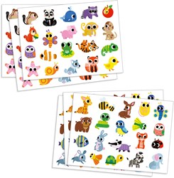 Djeco adesivi animali baby - FSC MIX - grandi adesivi per bambini piccoli