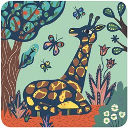 Djeco disegni da grattare grandi animali - FSC MIX - set creativo