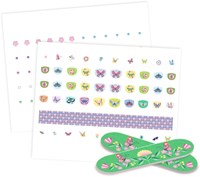Djeco adesivi per unghie bambini - farfalle di primavera body art
