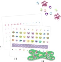 Djeco adesivi per unghie bambini - farfalle di primavera body art-2