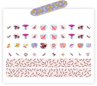 Djeco adesivi per unghie plumes - body art per bambini - FSC mix