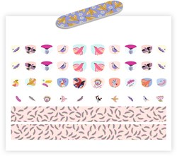 Djeco adesivi per unghie plumes - body art per bambini - FSC mix
