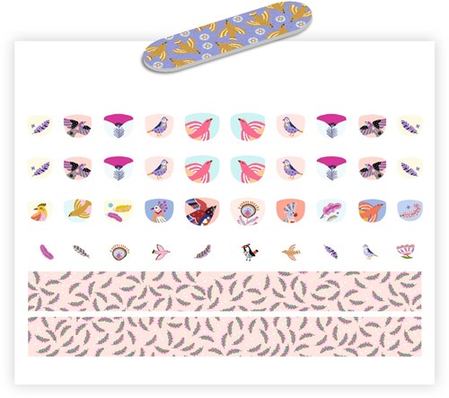 Djeco adesivi per unghie plumes - body art per bambini - FSC mix