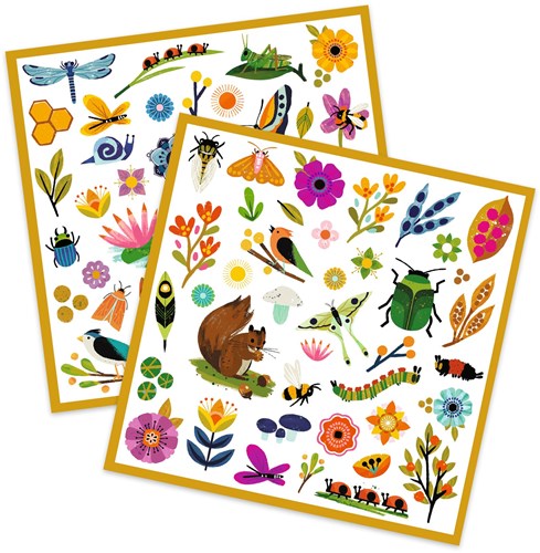 Djeco stickers Garden - adesivi giardino carta FSC 160 pezzi