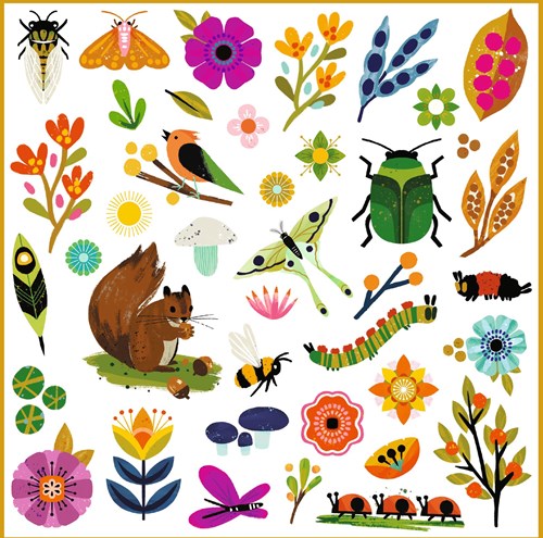 Djeco stickers Garden - adesivi giardino carta FSC 160 pezzi-3