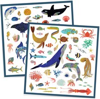 Djeco stickers Ocean - adesivi animali oceanici metallici FSC MIX