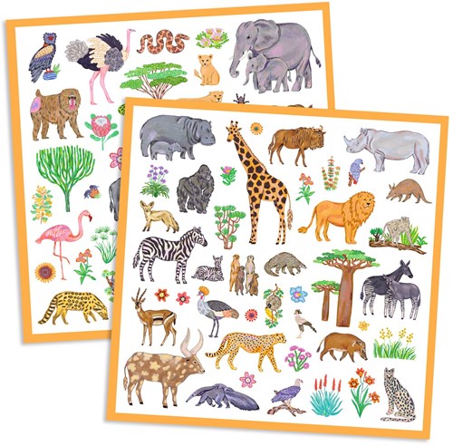 Djeco stickers Kenya - set creativo per bambini