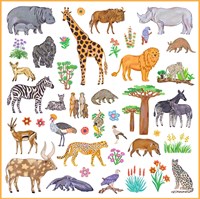 Djeco stickers Kenya - set creativo per bambini-2