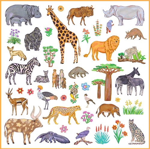 Djeco stickers Kenya - set creativo per bambini-2