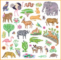 Djeco stickers Kenya - set creativo per bambini-3