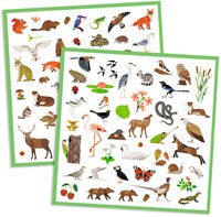 Djeco stickers fauna - adesivi animali creativi per bambini