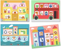 Djeco colori tracing set artistico - giocattolo creativo carta FSC