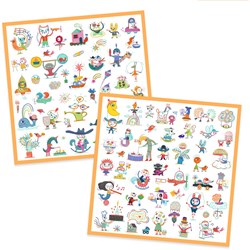 Djeco stickers Gazette - adesivi creativi FSC MIX per bambini regalo