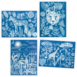 Djeco puzzle in legno Savane nocturne - giocattolo educativo FSC