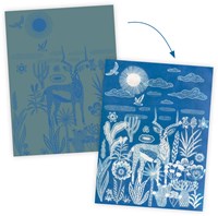 Djeco puzzle in legno Savane nocturne - giocattolo educativo FSC-2