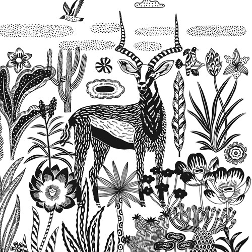 Djeco puzzle in legno Savane nocturne - giocattolo educativo FSC-3