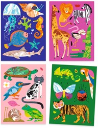 Djeco set creativo Colourful - tecnica marmorizzata per bambini